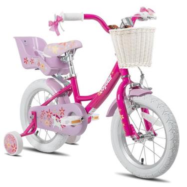Imagem de Bicicleta Infantil JOYSTAR Unicorn 16" com Rodinhas de Apoio e Cesta