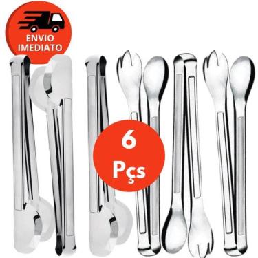 Imagem de Pegador UniversalTipo Pinça e Pegador de Salada Em Inox Premium 29cm S