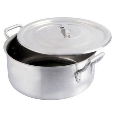Imagem de Caçarola Aluminio Polido Profissional 26cm 6L Nacional - Alumínio Naci