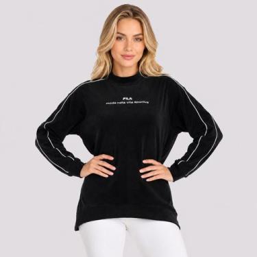 Imagem de Blusa Fila Nella Vita Sportiva Feminina Preta, P