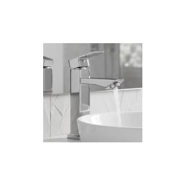 Imagem de Torneira Banheiro Luxo Quadrada 1/4 Volta Inox Aço Cromada Bancada Pia Banheiro Alto Padrão