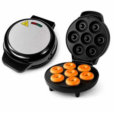 Imagem de Máquina de Donuts Caseiros 750W com 7 Moldes e Placa Antiaderente - Ma
