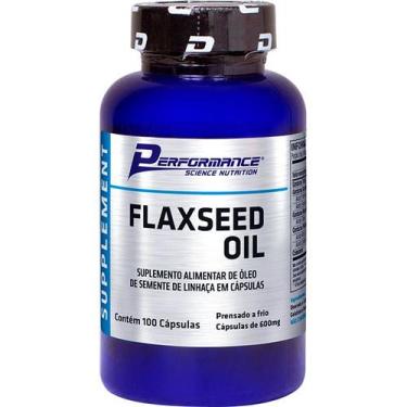 Imagem de Flaxseed Oil 600mg Óleo de Semente de Linhaça Dourada Performance Nutr