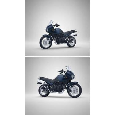 Imagem de Miniatura Moto Esportiva Azul Metal 1:18 - Congratulations Store