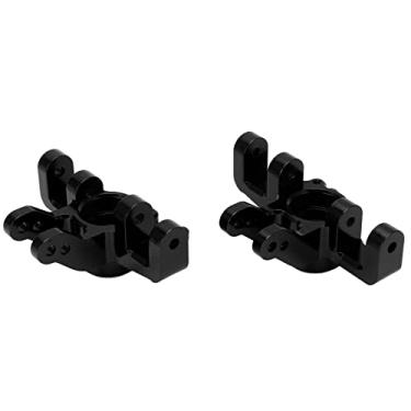 Imagem de Copo de direção 1/6 RC, aparência delicada resistente ao desgaste com dois orifícios Design copo de direção frontal para carro RC(Preto)