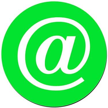 Imagem de Mouse Pad Redondo Arroba em PVC TopGet (Verde Claro)