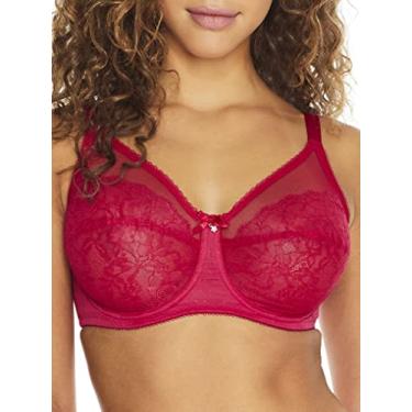 Imagem de Wacoal Sutiã feminino retrô chique com aro, Vermelho persa, 42D