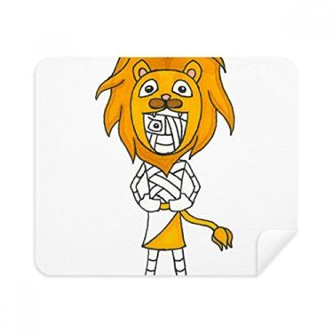 Imagem de Egypt Mummy Horus chapéu de leão pano de limpeza limpador de tela 2 peças tecido de camurça