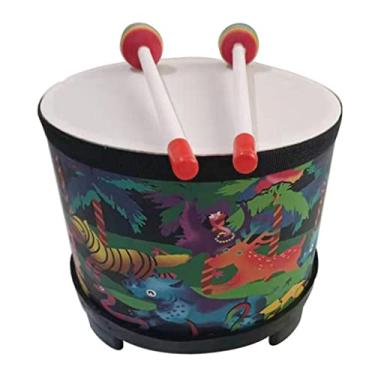 Imagem de Generic Tambor de Chão Educacional com 2 Baquetas Instrumento de Batida para Presente de Aniversário Infantil