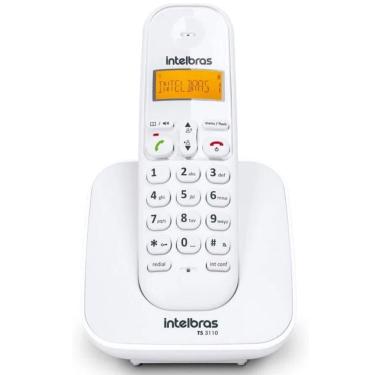 Imagem de Telefone sem Fio Digital TS 3110 Branco com Display Luminoso, Identificador de Chamadas. Capacidade para até 7 ramais