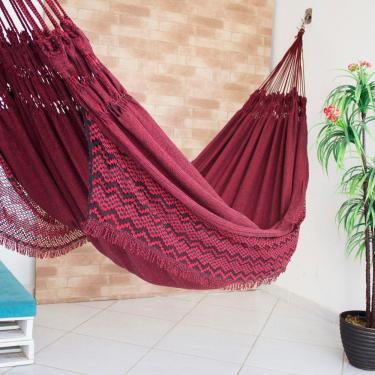 Imagem de Rede de Dormir Jeans Life Vinho com Preto