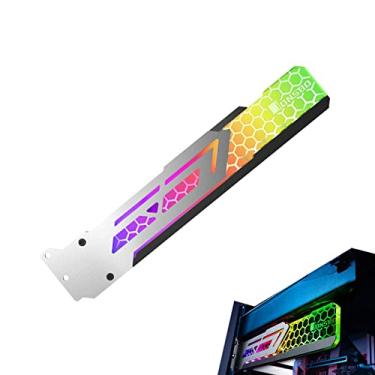 Imagem de GPU - Suporte para placa gráfica GPU Brace | Suporte gpu suporte para placa vídeo suporte para placa vídeo suporte para coldre efeito led colorido (pino argb comprado Visn