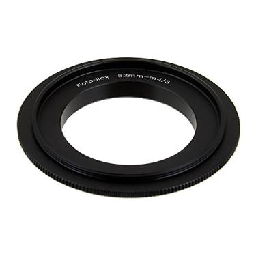 Imagem de Anel adaptador de montagem reversa Macro de rosca de filtro Fotodiox 52mm para câmeras Micro Quatro Terços