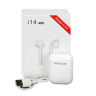 Imagem de Fone de ouvido sem fio i14 tws estéreo Bluetooth 5.0 Touch Android - Ios