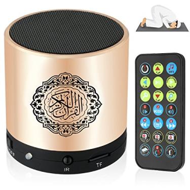 Imagem de 2018 Ramadan Digital Alcorão Alto-falante 8GB FM Rádio com controle remoto 18 recitadores e 15 traduções Disponível Qualidade Alcorão Player Alcorão Alto-falante Inglês Árabe, Urdu etc Mp3