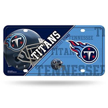 Imagem de RICO INDUSTRIES Placa de licença NFL Tennessee Titans Unissex Tennessee Titans Metaltennessee Titans Placa de licença Metal, Cor do time, Tamanho único