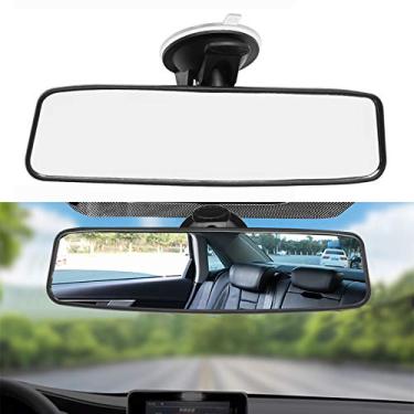 Imagem de Vkinman Espelho retrovisor, espelho retrovisor interior do carro ajustável para assento de carro espelho de segurança infantil para carros universais caminhões SUV-24,5 x 6,6 cm (branco)
