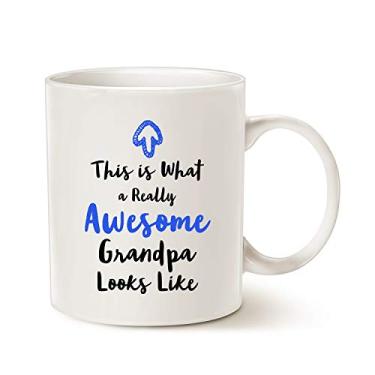 Imagem de Caneca de café MAUAG Vovô Neto Neto, This Is What a Really Awesome Grandpa Looks Like Birthday Gifts Idea for Grandpa Grandfother Cup White, 325 ml