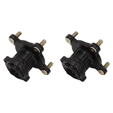 Imagem de Cubo de eixo de roda de 4 pinos, 4 parafusos dianteiros de freio a disco conjunto de cubo de roda de liga de aço para 110 125 150 200 Kart ATV 4 rodas