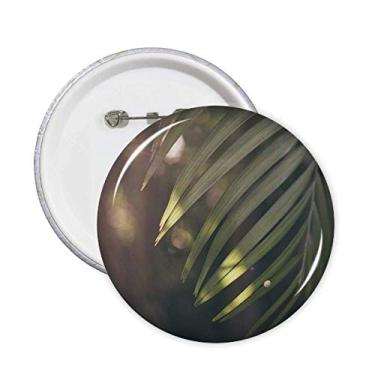 Imagem de Imagem de planta de folha verde alfinetes de natureza emblema botão emblema acessório decoração 5 peças