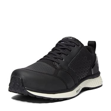 Imagem de Timberland PRO Tênis de trabalho masculino Reaxion Athletic Composite Toe, Preto/branco, 11.5