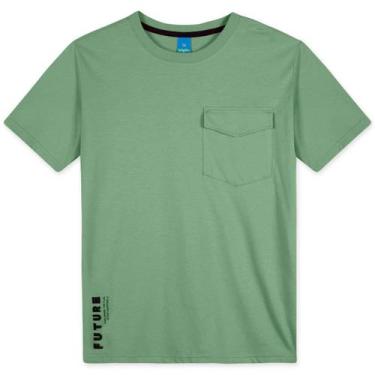 Imagem de Camiseta Manga Curta Malha Infantil Menino Verde Hapier Marisol