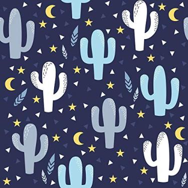 Imagem de Papel de Parede Cactos Navy
