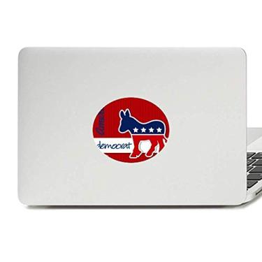 Imagem de Emblema americano burro democrata vinil emblema gráfico laptop adesivo notebook decalque