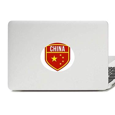Imagem de Adesivo de notebook com emblema de vinil da bandeira nacional Made in China Shield