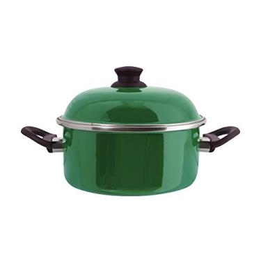 Imagem de Caçarola c/Alças 26 Esmaltada Verde - 5300 ml - Ewel
