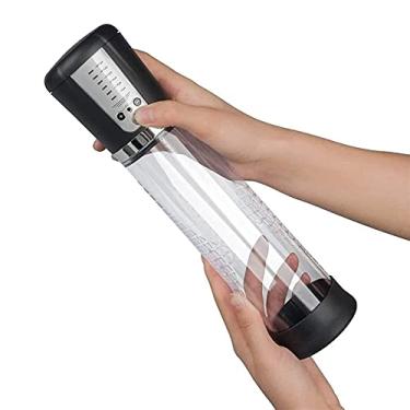 Imagem de FSYH Bomba de vácuo elétrica ampliadora de P'ênis – Dispositivo de pressão de ar recarregável USB com 5 intensidades de sucção, brinquedos para homens