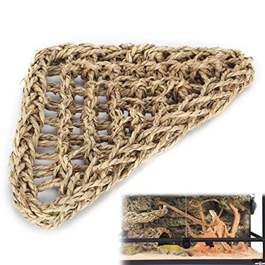 Imagem de Wosune Espreguiçadeira de lagarto, rede de lagarto para cama de répteis para escalada para descanso de lagartos de árvores para descanso de lagartos de árvores (P)