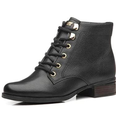 Imagem de Bota Coturno Pegada Feminina 282005 Couro Preta