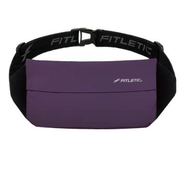 Imagem de Fitletic Cinto esportivo ou viagem Zipless | Pochete de corrida | para corrida, ciclismo, corrida, fitness, exercícios ou viagem | NZ01 (roxo)