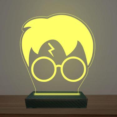 Imagem de Luminária Led 3d Harry Potter Face Abajur Luxo