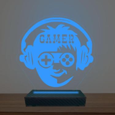 Imagem de Luminária Led 3d Gamer Abajur Luxo