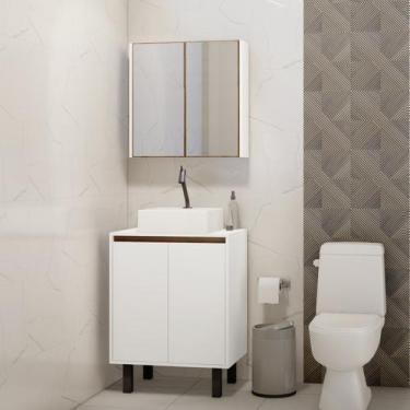 Imagem de Gabinete Para Banheiro Com Espelheira Litto Estilare