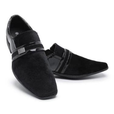 Imagem de Sapato Social Esporte Fino Estilo Italiano Acabamento Aveludado Premium Leve e Confortá...