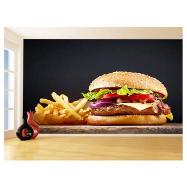 Imagem de Papel De Parede 3D Alimentos Lanches Artesanais 3,5M Al435