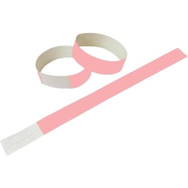 Imagem de 250 Pulseiras cor rosa Laser Pro para festas e eventos