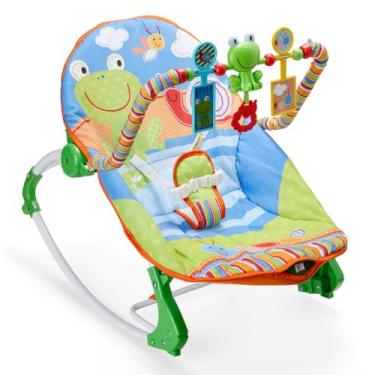 Imagem de Replay Kids Cadeira de Descanso para Bebê Musical Summer, Função Balanço com 2 Níveis de Reclinação, Vibratória, Cinto de 3 Pontos, Brinquedos Interativos livre de BPA (até 18kgs), Multicolorido