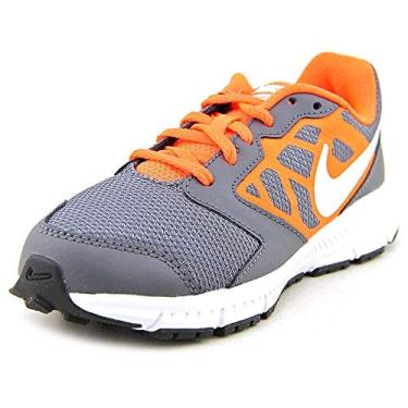 Imagem de NIKE Tênis de corrida infantil Downshifter 6 (GS/PS), Cinza-escuro/Branco/Hyper Crimson/Preto, 4.5 Big Kid