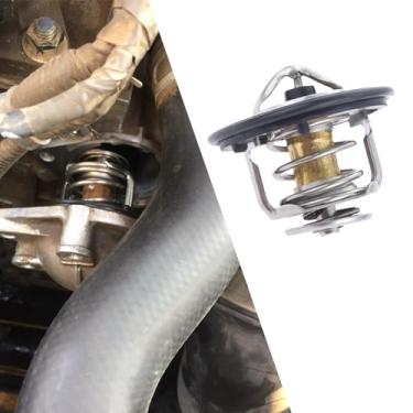 Imagem de Kutyun Termostato de motor de substituição automotiva, termostato de alto desempenho 19301-PAA-306 19301-PLC-315, acessórios de carro termostato de refrigeração do motor compatível com Honda Civic CRV
