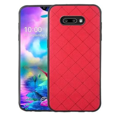 Imagem de ELISORLI Compatível com LG G8X ThinQ V50S Thin Q Capa Robusta Fina Celular Acessórios Antiderrapantes Borracha TPU Proteção Celular Silicone Capa Macia para LGG8XThinQ GX8 8X Mulheres Homens Vermelho