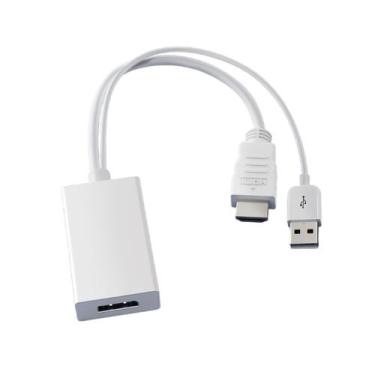 Imagem de Adaptador Conversor Hdmi Para Displayport 4k CableTime