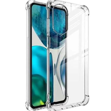 Imagem de Capinha Para Celular Antishock Moto G52 + Película 3d - HREBOS, Transp