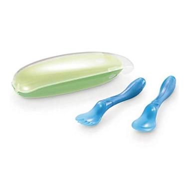 Imagem de Colher e Garfo com Estojo Higi�nico Funny Meal Menino - BB071