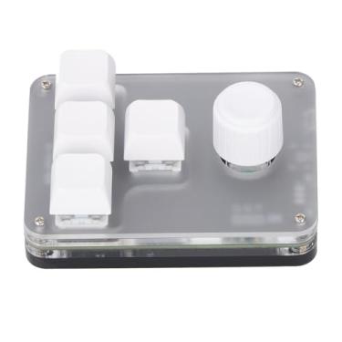 Imagem de Teclado Mecânico para Jogos Com Teclado de 4 Teclas, Teclado Mecânico Com Uma Mão, Teclado Personalizável, Interruptor Azul, Teclado Macro Pad RGB, Teclado Com Uma Mão, Teclado