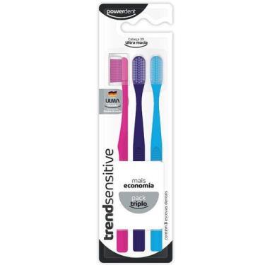 Imagem de Escova Dental Sensitive PACK Triplo - Powerdent, Rs, Rx, Az