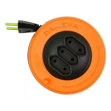 Imagem de Extensão Elétrica de Enrolar 5m 2x0,75 10a Daneva Laranja - PIAL